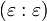 (\varepsilon&nbsp;: \varepsilon)